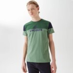 Мужская футболка Lacoste Slim Fit с круглым вырезом