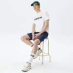 Мужская хлопковая футболка Lacoste Relaxed Fit