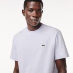 Мужская хлопковая футболка Lacoste с коротким рукавом