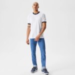 Мужская хлопковая футболка Lacoste Slim Fit Unisex