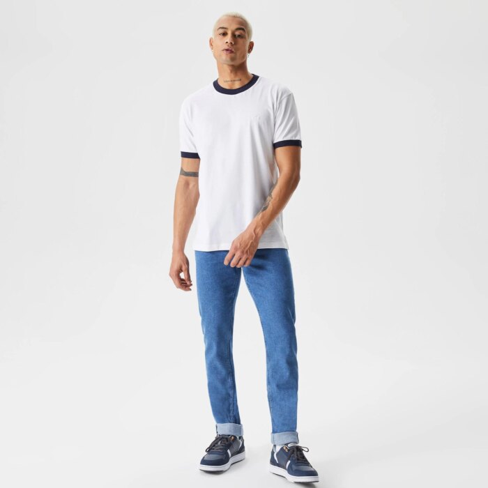 Мужская хлопковая футболка Lacoste Slim Fit Unisex