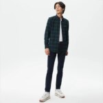 Мужская клетчатая рубашка Lacoste Slim Fit