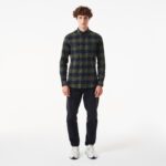 Мужская клетчатая рубашка Lacoste Slim Fit