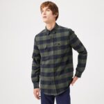 Мужская клетчатая рубашка Lacoste Slim Fit