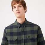 Мужская клетчатая рубашка Lacoste Slim Fit