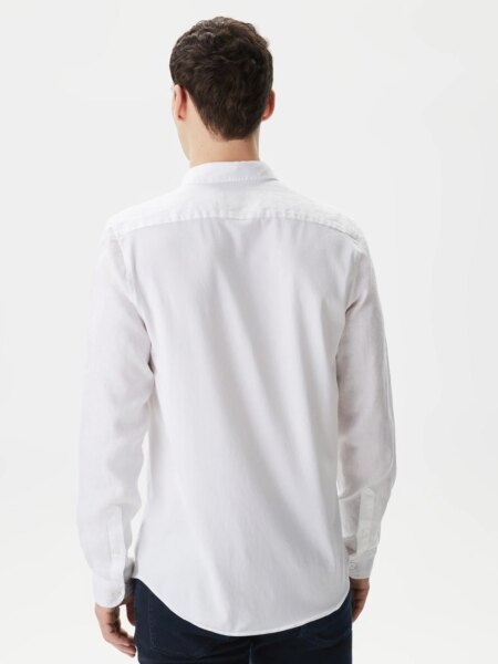 Мужская льнаная рубашка Lacoste