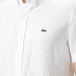 Мужская льнаная рубашка Lacoste