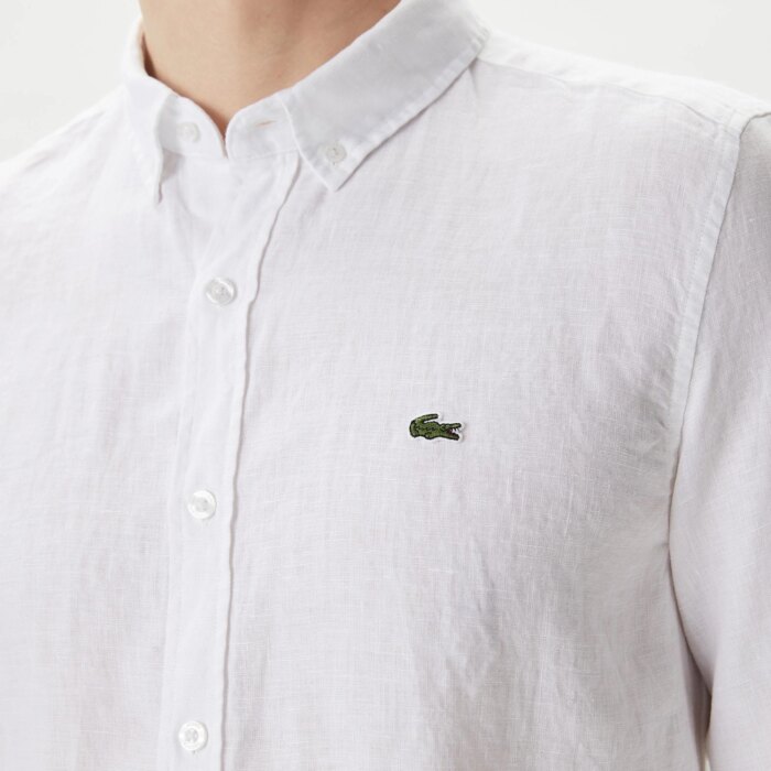 Мужская льнаная рубашка Lacoste