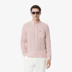 Мужская льняная рубашка Lacoste Regular Fit