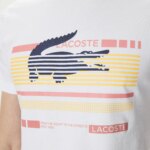 Мужская приталенная футболка Lacoste с круглым вырезом