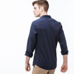 Мужская рубашка Lacoste из льна Slim Fit
