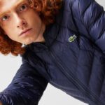 Мужская стёганая куртка Lacoste на молнии