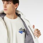 Мужская стёганая жилетка Lacoste с капюшоном