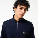 Мужская толстовка Lacoste на молнии с высоким воротом