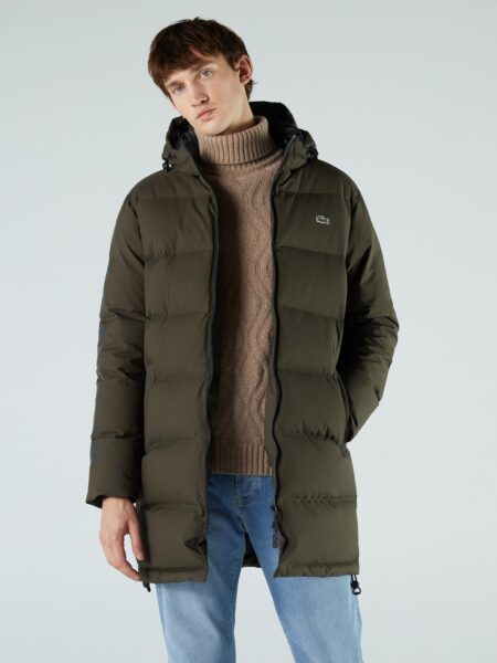 Мужская утеплённая куртка Lacoste Long Hooded Quilted Regular Fit