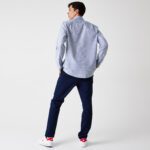 Мужские брюки Lacoste Slim Fit из смеси хлопка и льна