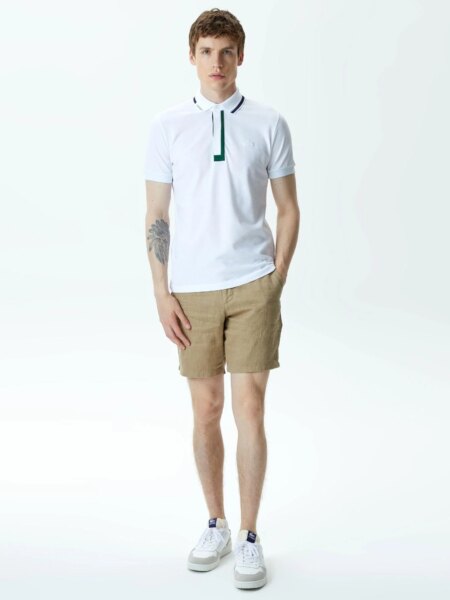 Мужские льняные шорты Lacoste Regular Fit