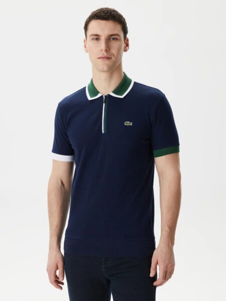 Мужское хлопковое поло Lacoste Regular Fit