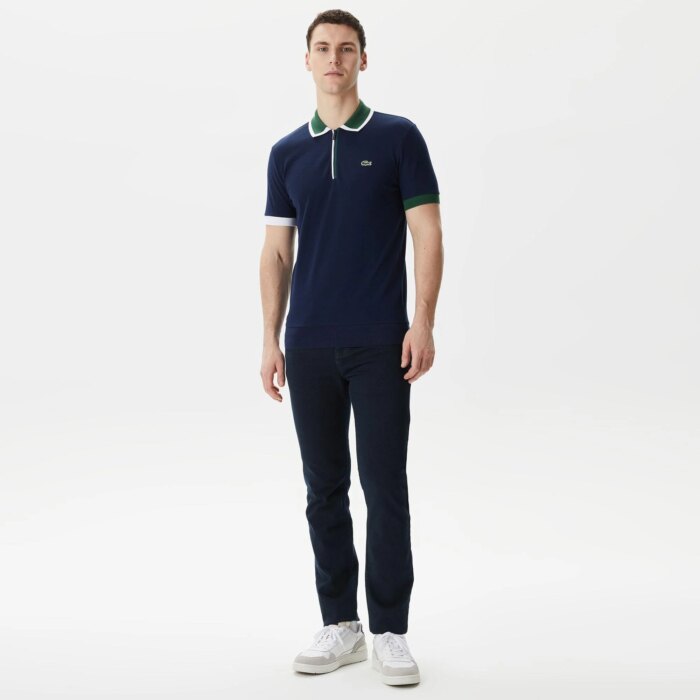 Мужское хлопковое поло Lacoste Regular Fit