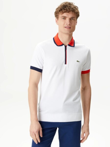 Мужское хлопковое поло Lacoste Regular Fit