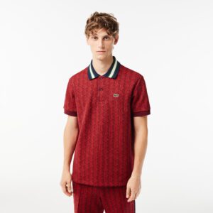 Мужское поло Lacoste Classic Fit с монограммой