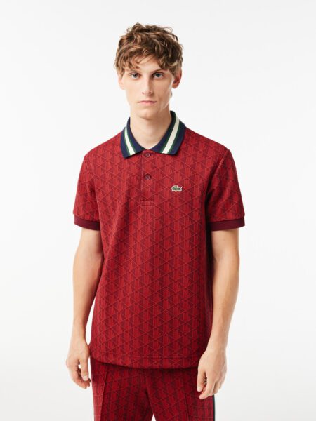 Мужское поло Lacoste Classic Fit с монограммой