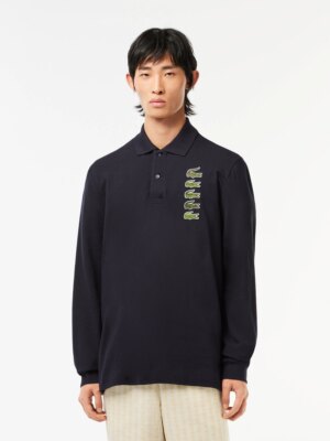 Мужское поло Lacoste L.12.12 с длинным рукавом