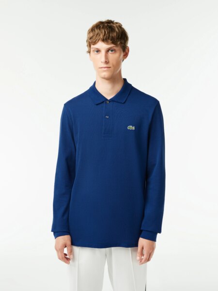 Мужское поло Lacoste L.12.21 Classic Fit с длинным рукавом