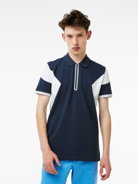 Мужское поло Lacoste Regular Fit на молнии