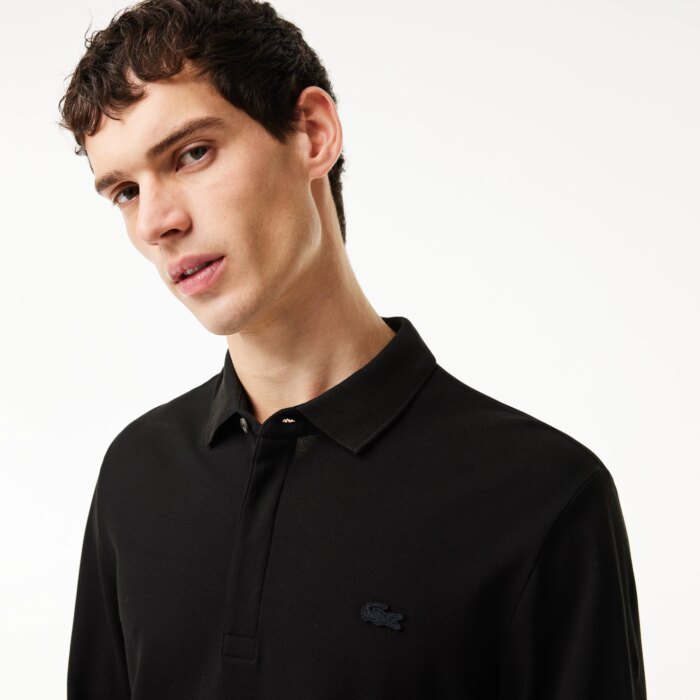 Мужское поло Lacoste с длинными рукавами