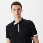 Мужское спортивное поло Lacoste на молнии