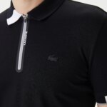 Мужское спортивное поло Lacoste на молнии