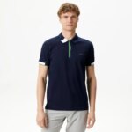 Мужское спортивное поло Lacoste на молнии