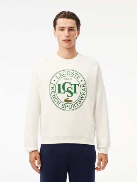 Мужской флисовый свитшот Lacoste Loose Fit