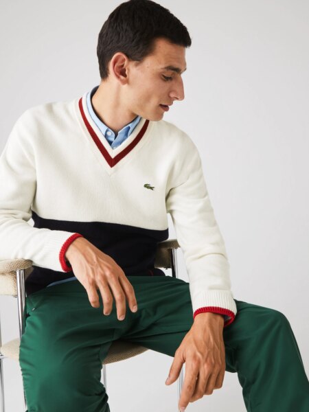 Мужской шерстяной Lacoste Made in France Two-Tone