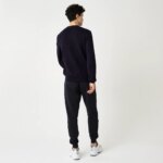Мужской свитер Lacoste с вышивкой и круглым вырезом