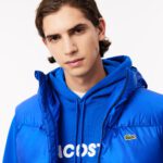 Мужской  влагоотталкивающий жилет Lacoste с капюшоном