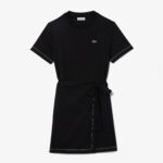 Платье Lacoste Oversized с поясом и коротким рукавом