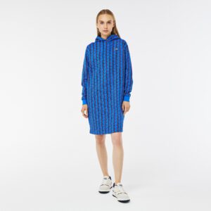 Платье Lacoste Regular Fit с длинными рукавами и капюшоном