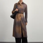 Платье миди из вискозы с принтом тай дай