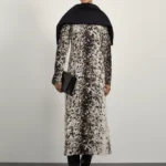 Платье миди с принтом