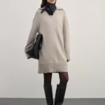 Платье мини из вискозы на молнии