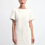 Платье мини с бахромой