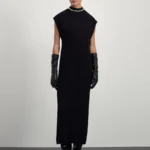 Платье в рубчик с добавлением шерсти