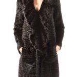 Полупальто мех вязка SYMETRIE
