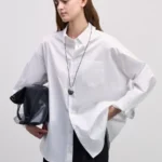 Рубашка из хлопка с длинным рукавом