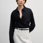 Рубашка из хлопка свободного кроя