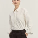 Рубашка из хлопка укороченная