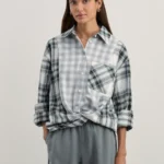 Рубашка в клетку из хлопка