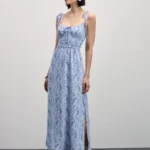 Сарафан длины макси с разрезами